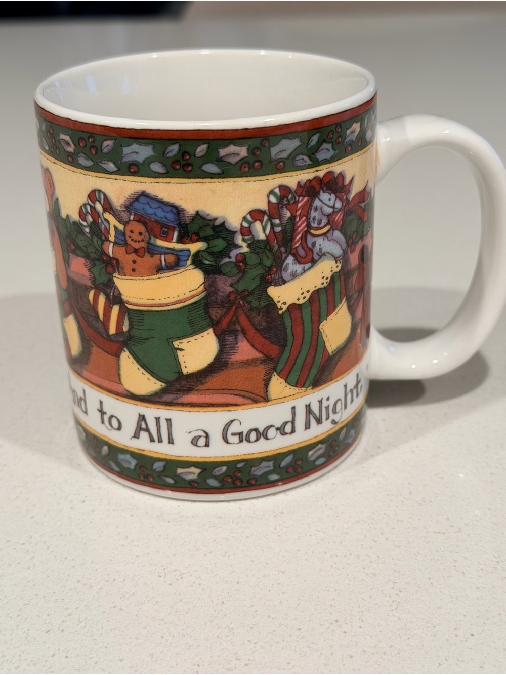 Holiday Stocking Ceramic Coffee Mug - International China Co